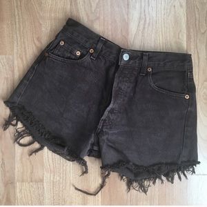 Levi's high waisted shorts